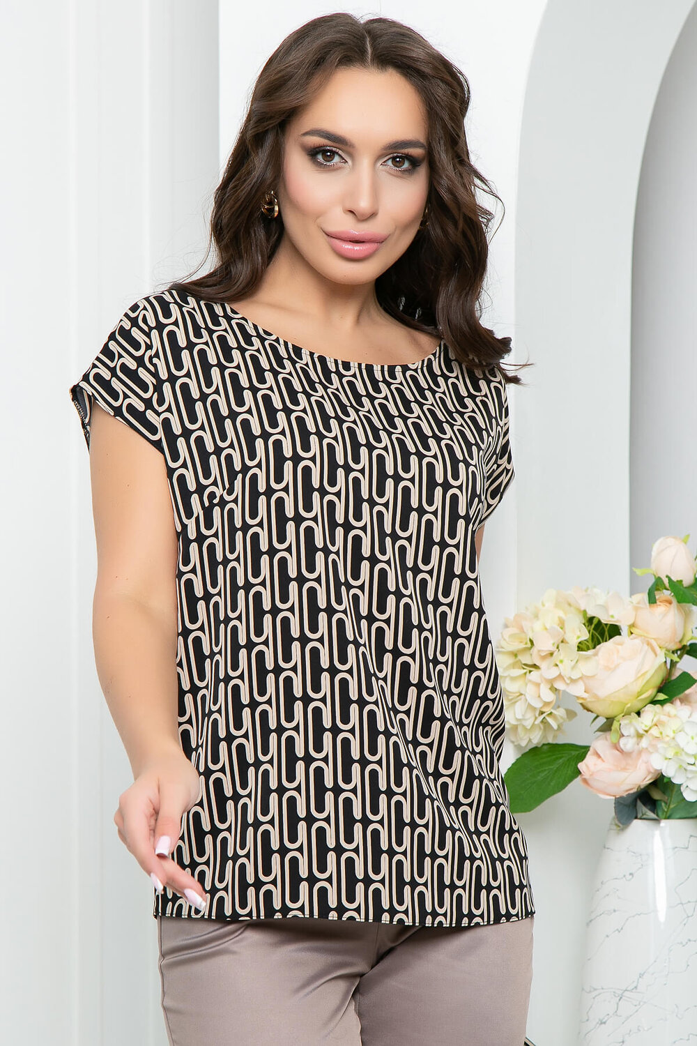 LT Collection Блуза 281565 Б5340 чёрный