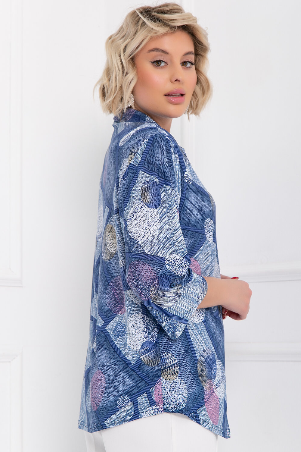 Bellovera Блузка 281578 71Б4976 голубой, розовый