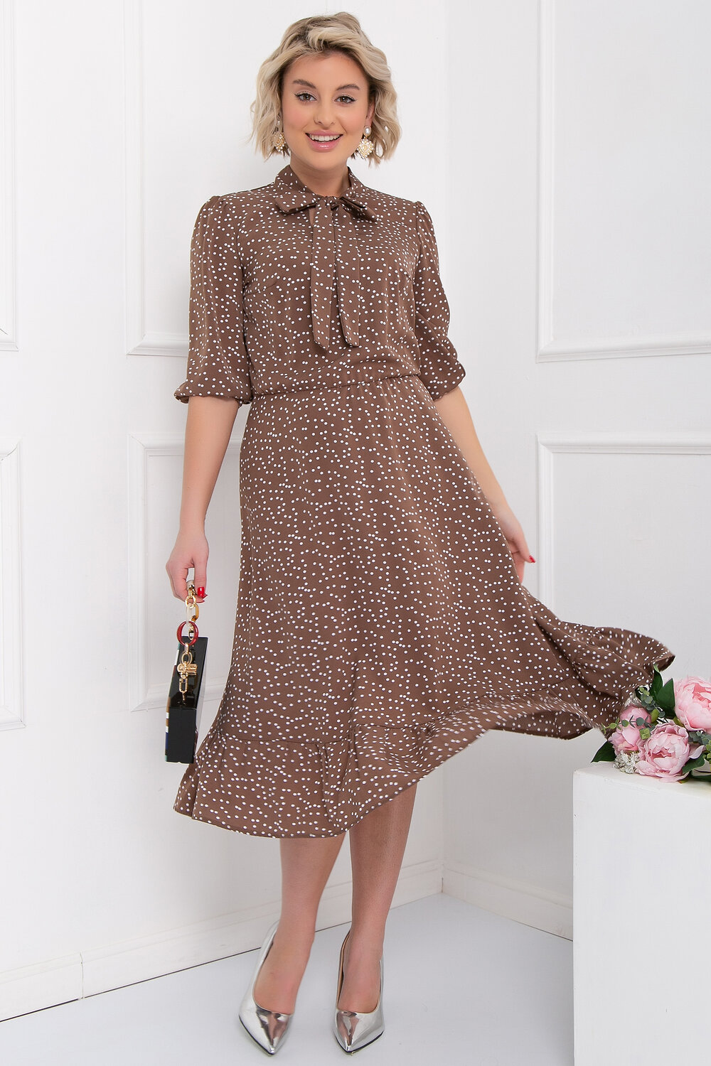 Bellovera Платье 281580 4П4983 коричневый