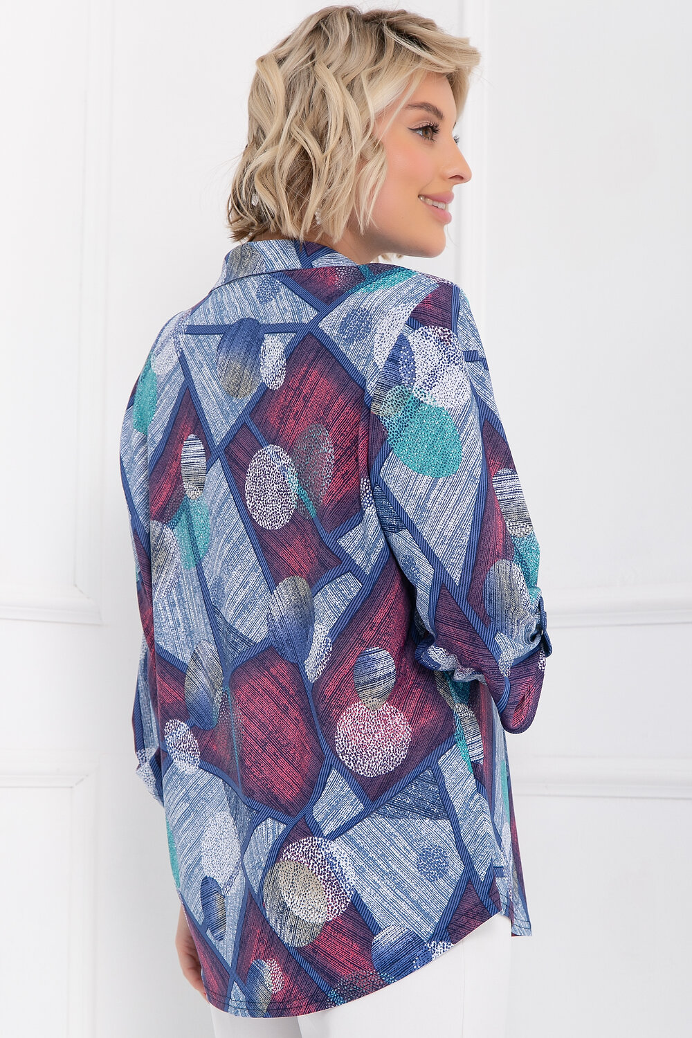 Bellovera Блузка 281587 71Б4977 голубой, розовый