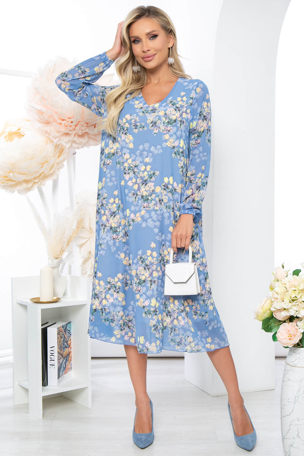 LT Collection Платье 281728 П5204 голубой