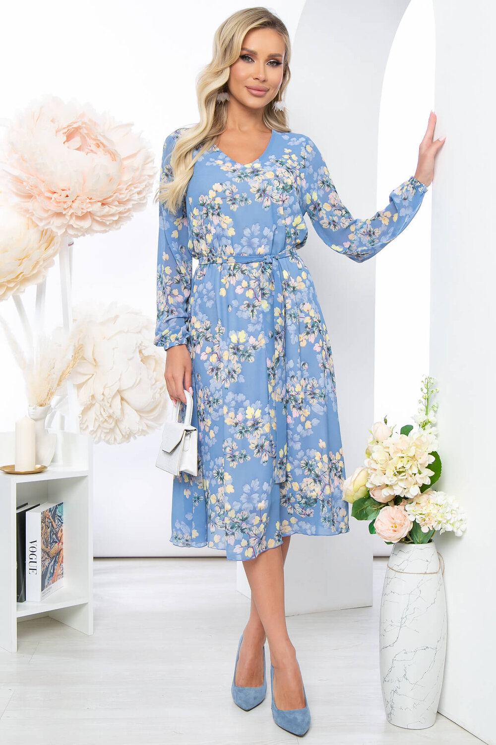 LT Collection Платье 281728 П5204 голубой