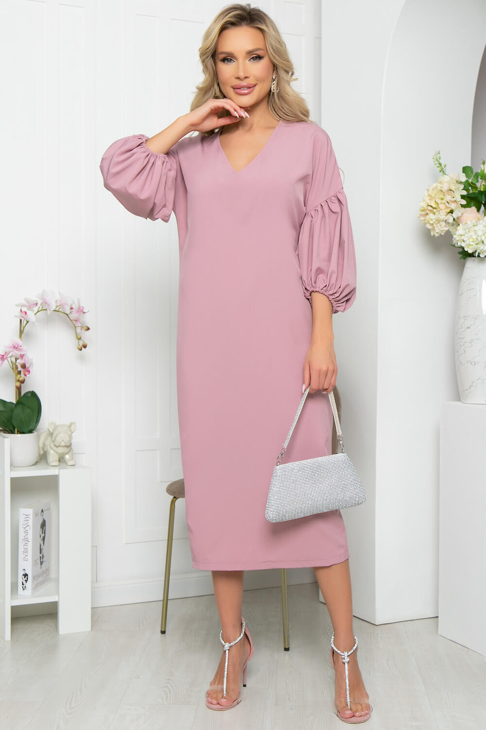 LT Collection Платье 281738 П5388 пыльно-розовый