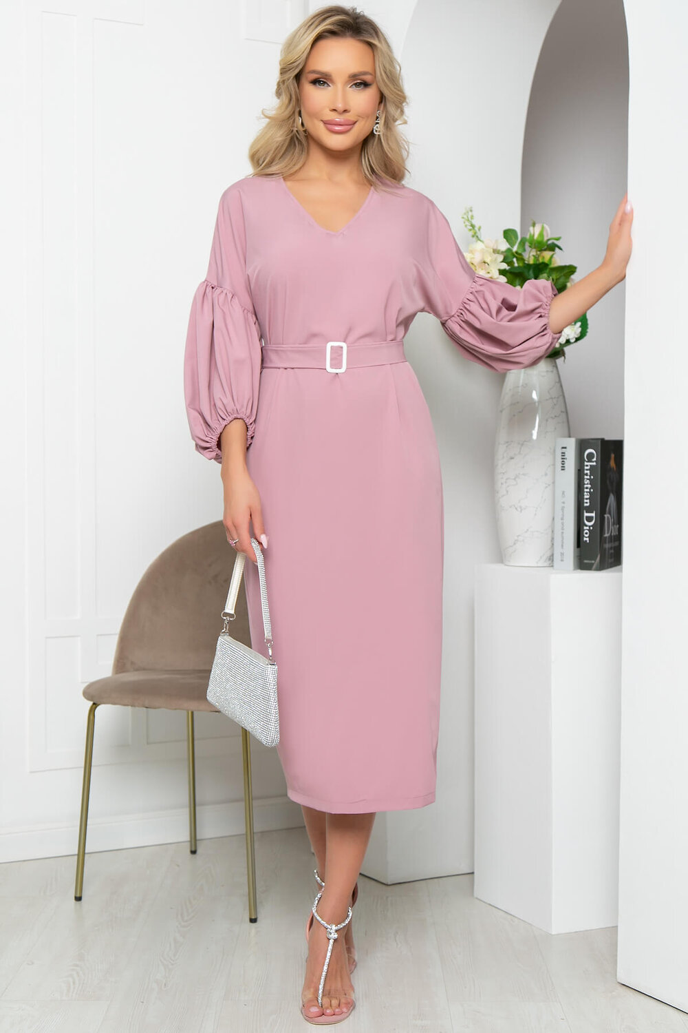 LT Collection Платье 281738 П5388 пыльно-розовый