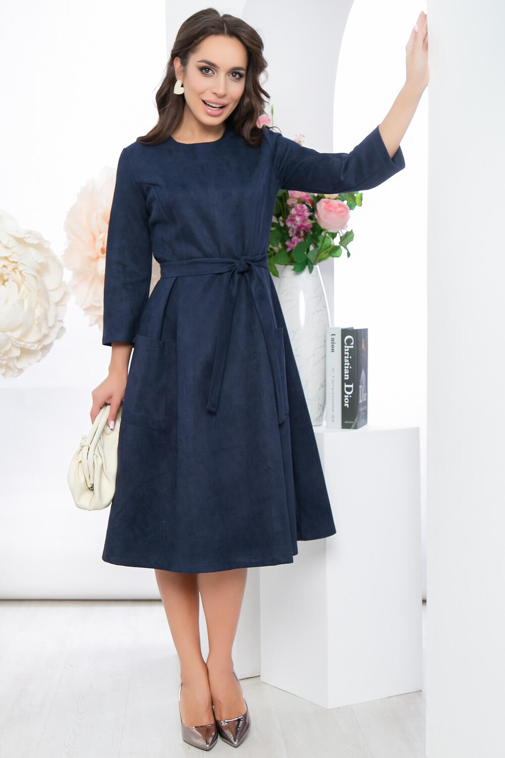 LT Collection Платье 282091 П5381 тёмно-синий