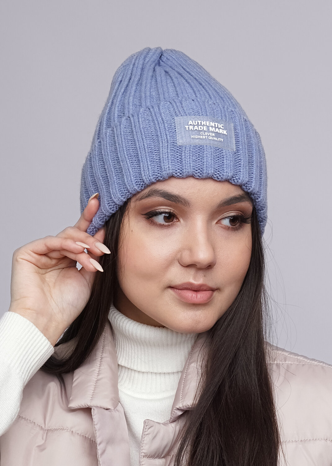 CLEVER Шапка 282500 533738аш св.джинсовый