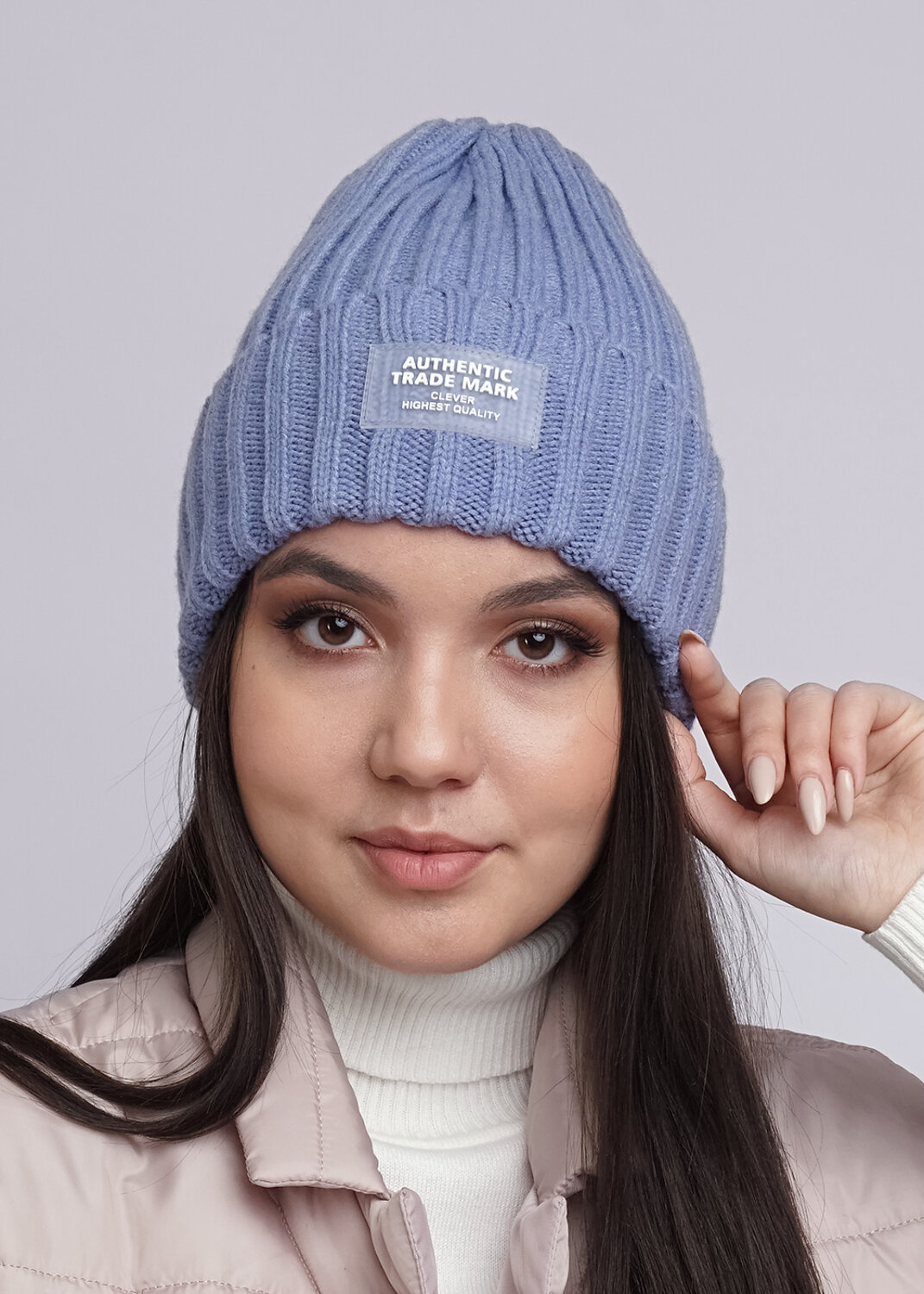 CLEVER Шапка 282500 533738аш св.джинсовый