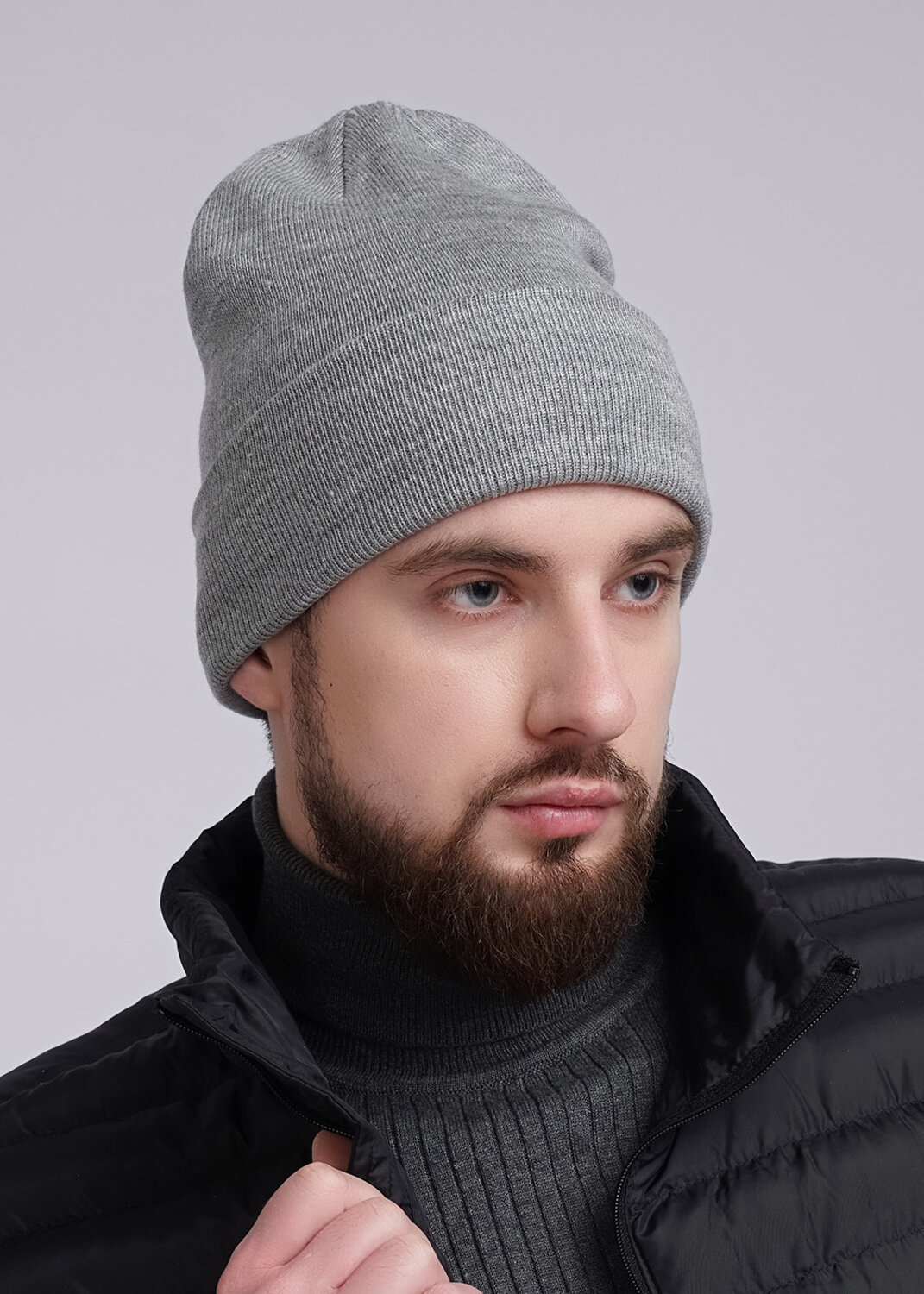 ЭЙС Шапка 282908 423671ак меланж св.серый