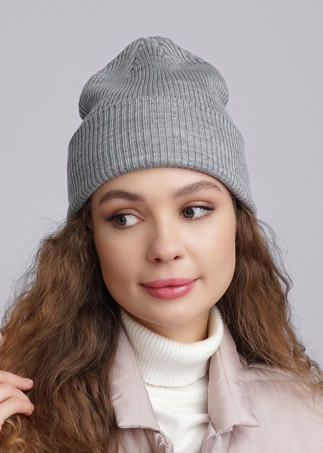 ЭЙС Шапка 282918 423672ак меланж св.серый