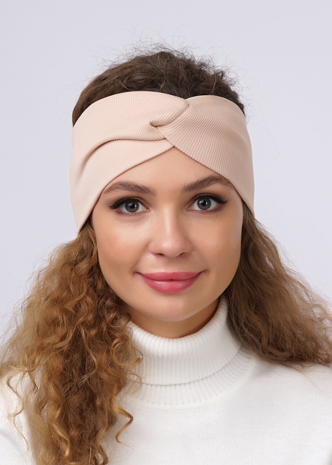 CLEVER Повязка на голову 282923 426072ш св.бежевый