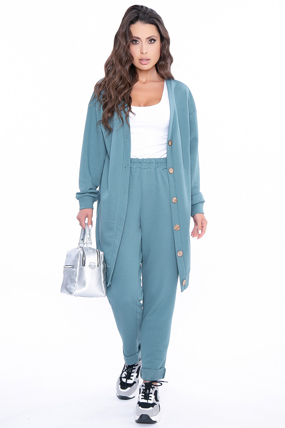 LT Collection Костюм 284157 К2763 зелёный (холодный)