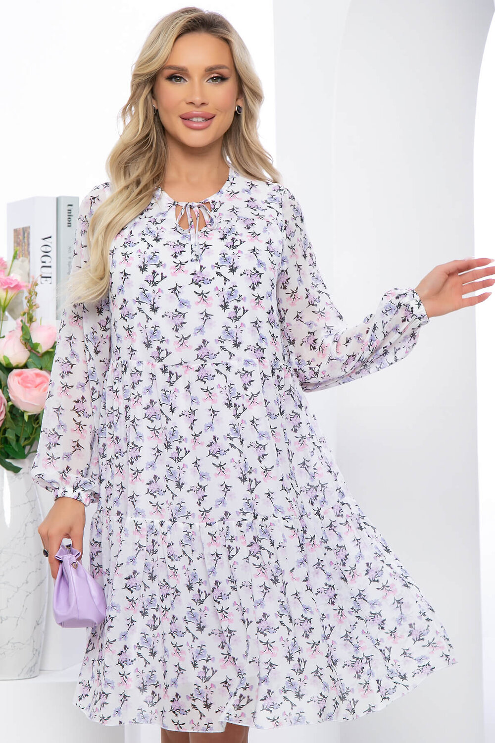 LT Collection Платье 284170 П5363 белый