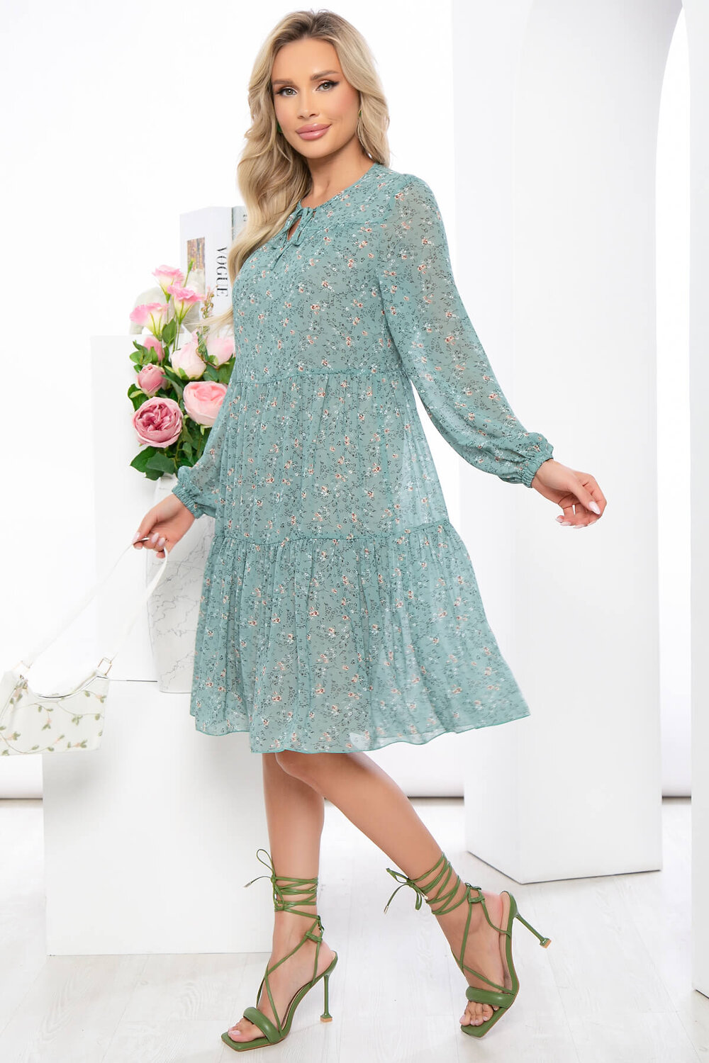 LT Collection Платье 284171 П5364 олива
