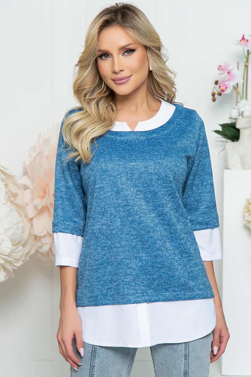 LT Collection Джемпер 284172 Б5367 джинсовый