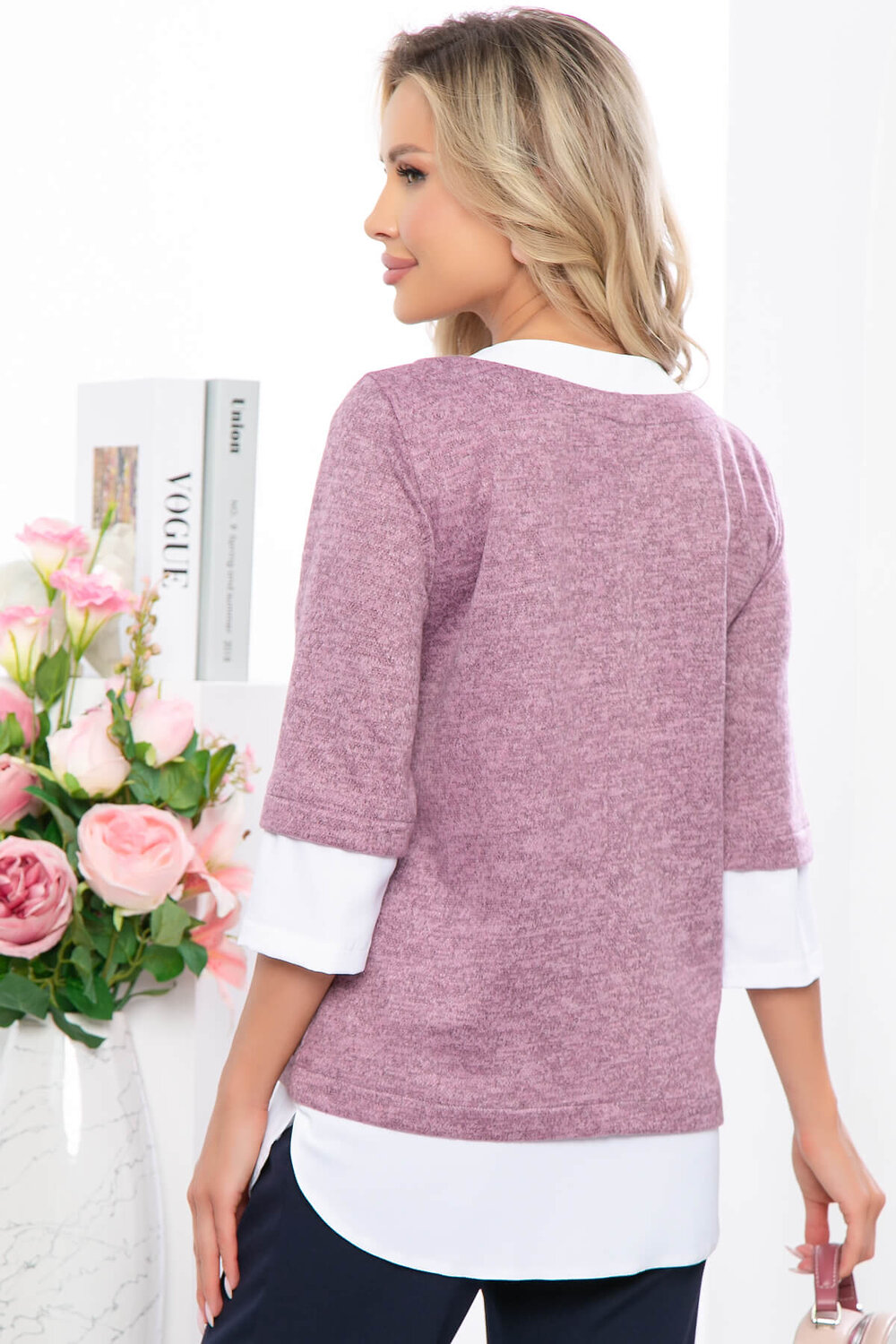 LT Collection Джемпер 284173 Б5368 розовый