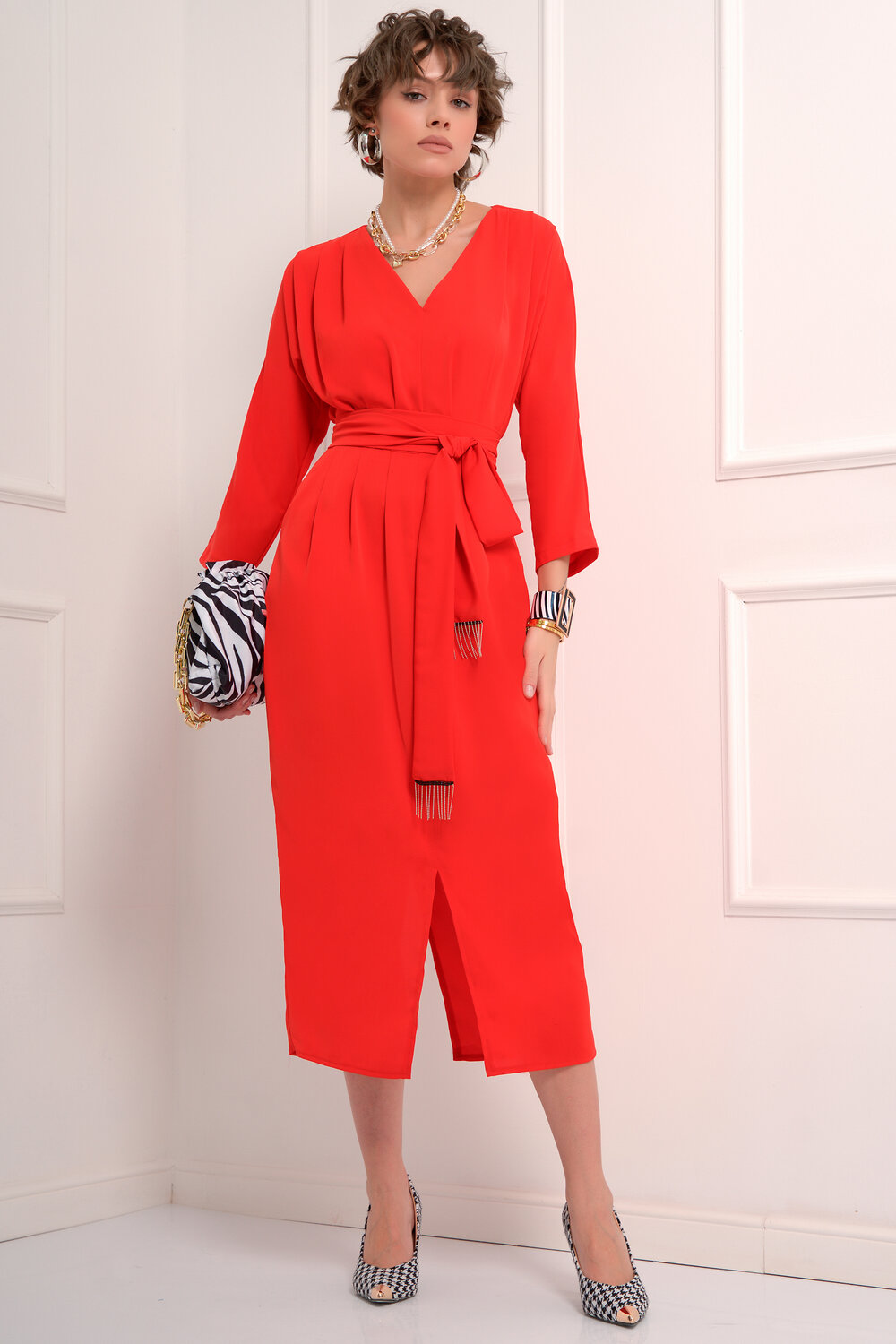 Bellovera Платье 284395 56П5010 красный