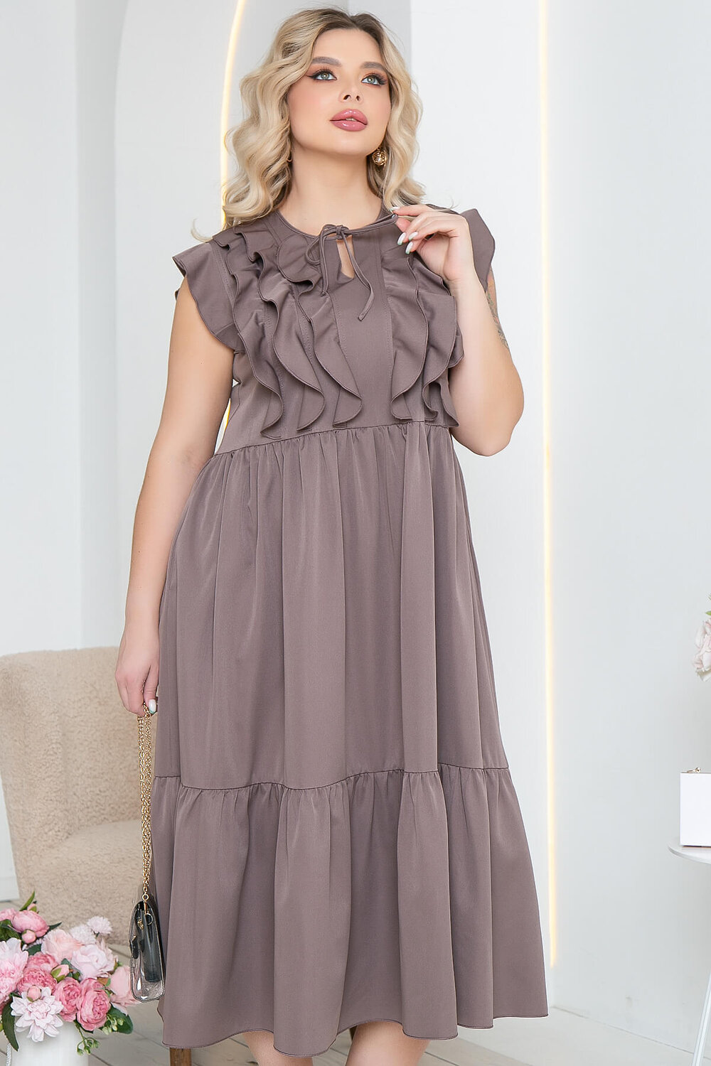 LT Collection Платье 284579 П5421 капучино