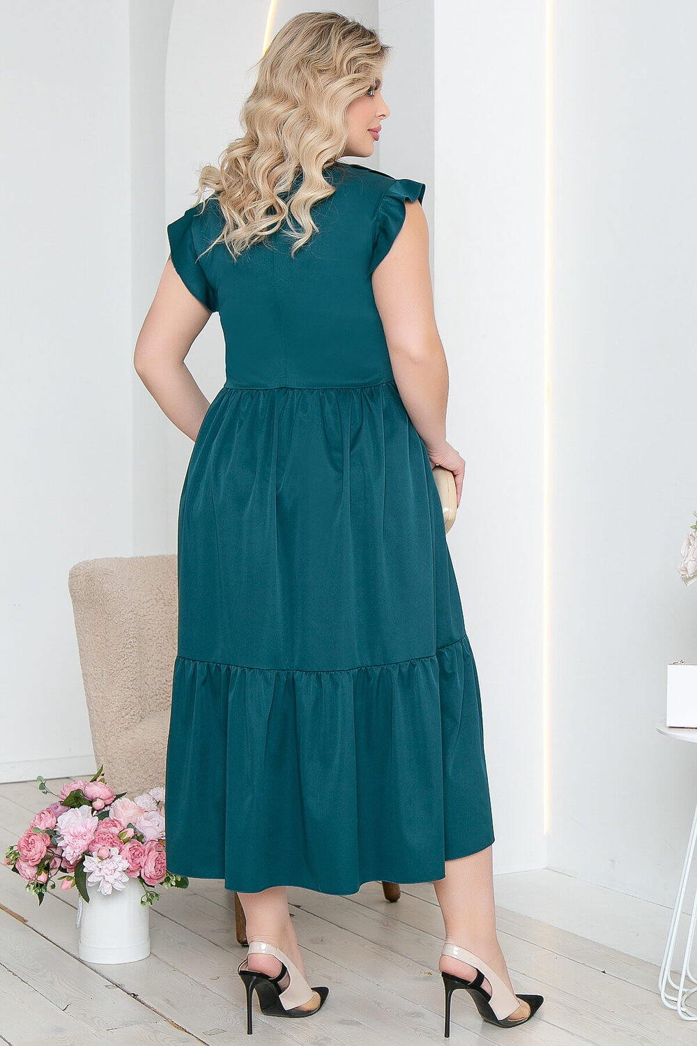 LT Collection Платье 284580 П5423 изумрудный