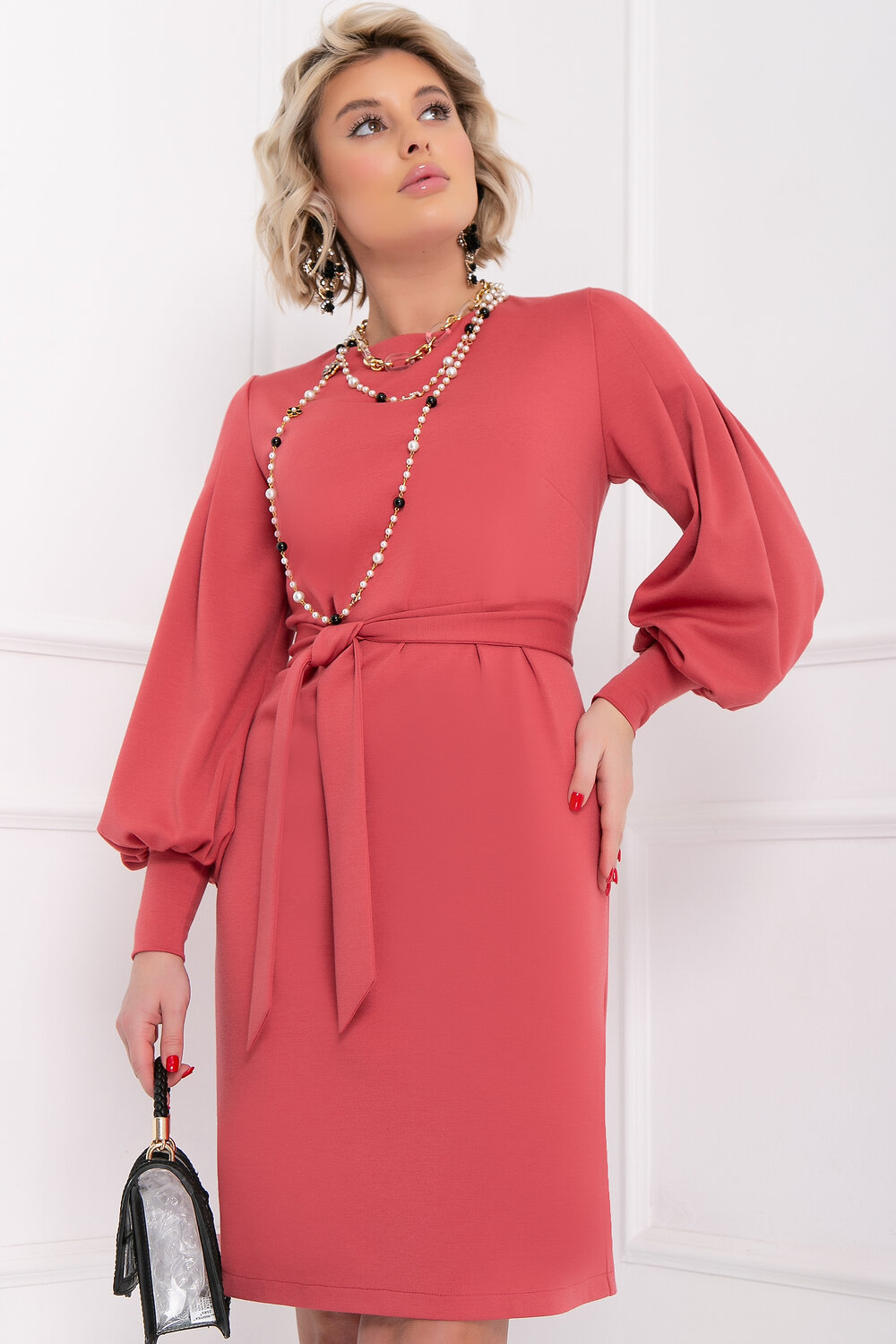 Bellovera Платье 284588 65П5015 коралловый