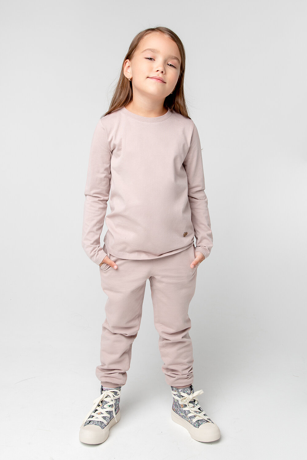 CROCKID Брюки 284770 К 400504 кофейно-розовый