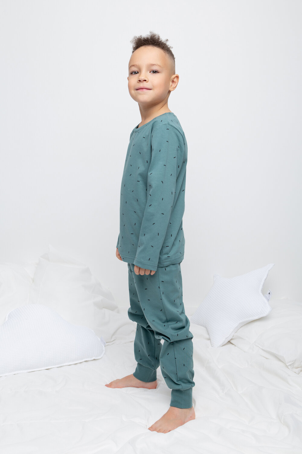 CROCKID Пижама 284889 К 1561 темный малахит, палочки