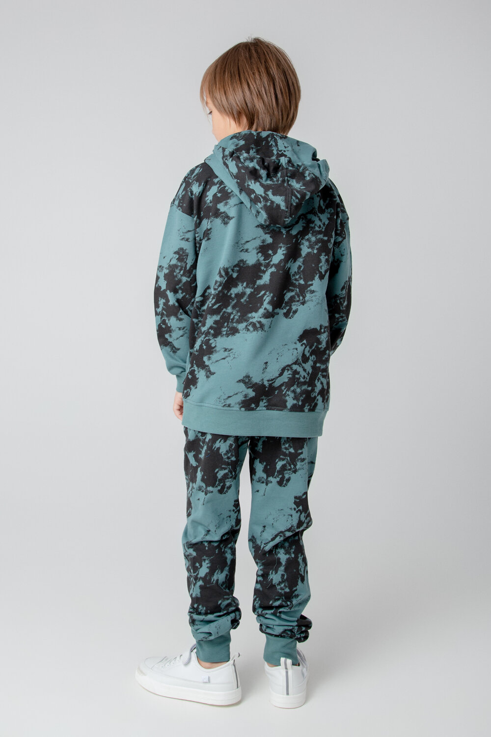 CROCKID Брюки 284918 КР 400523 темный малахит, текстурные полосы