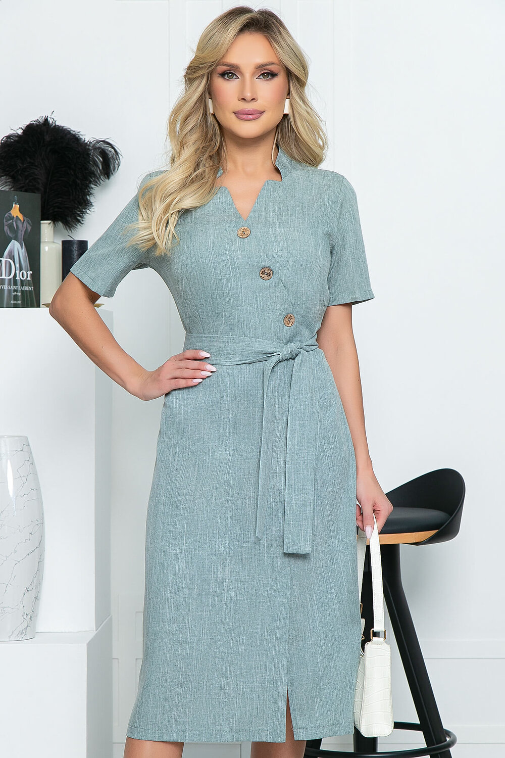 LT Collection Платье 286284 П5297 оливковый
