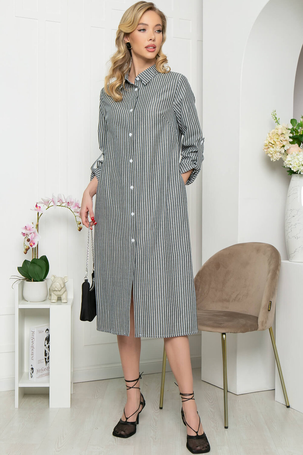 LT Collection Платье 286288 П5360 серый