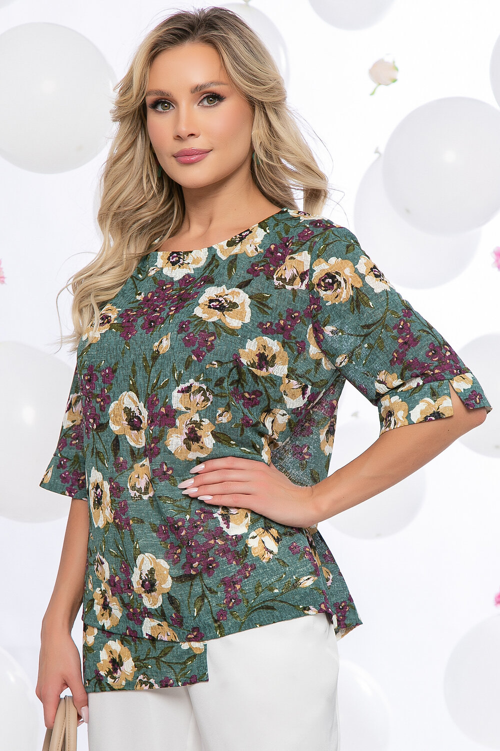 LT Collection Джемпер 286296 Б5437 зеленый