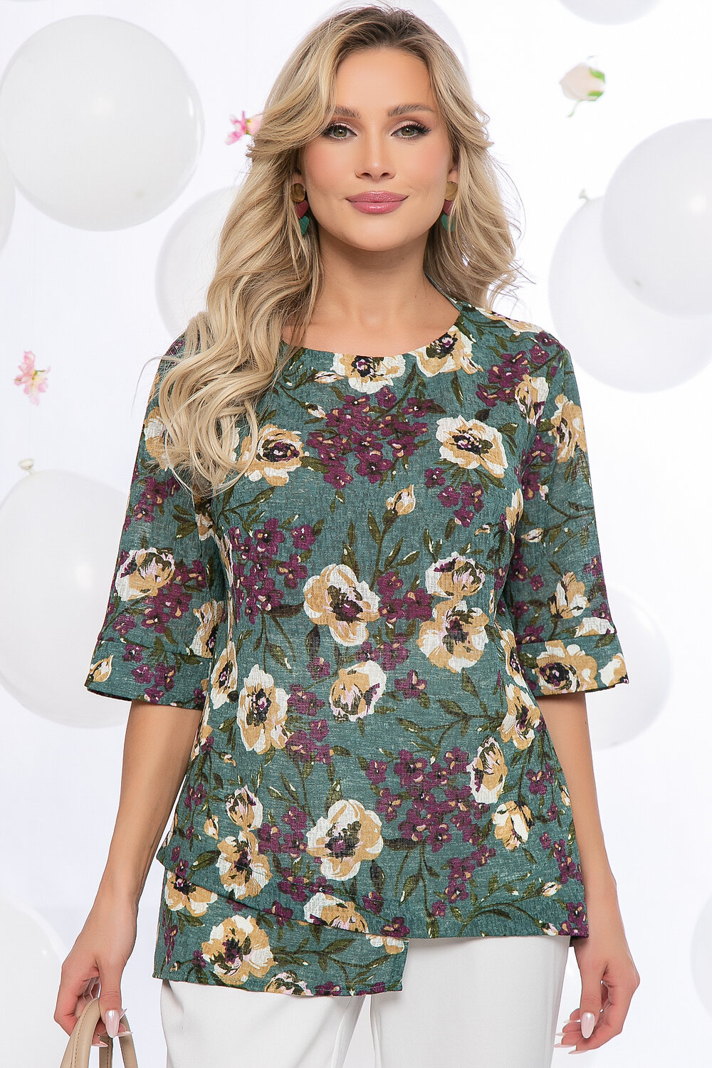 LT Collection Джемпер 286296 Б5437 зеленый