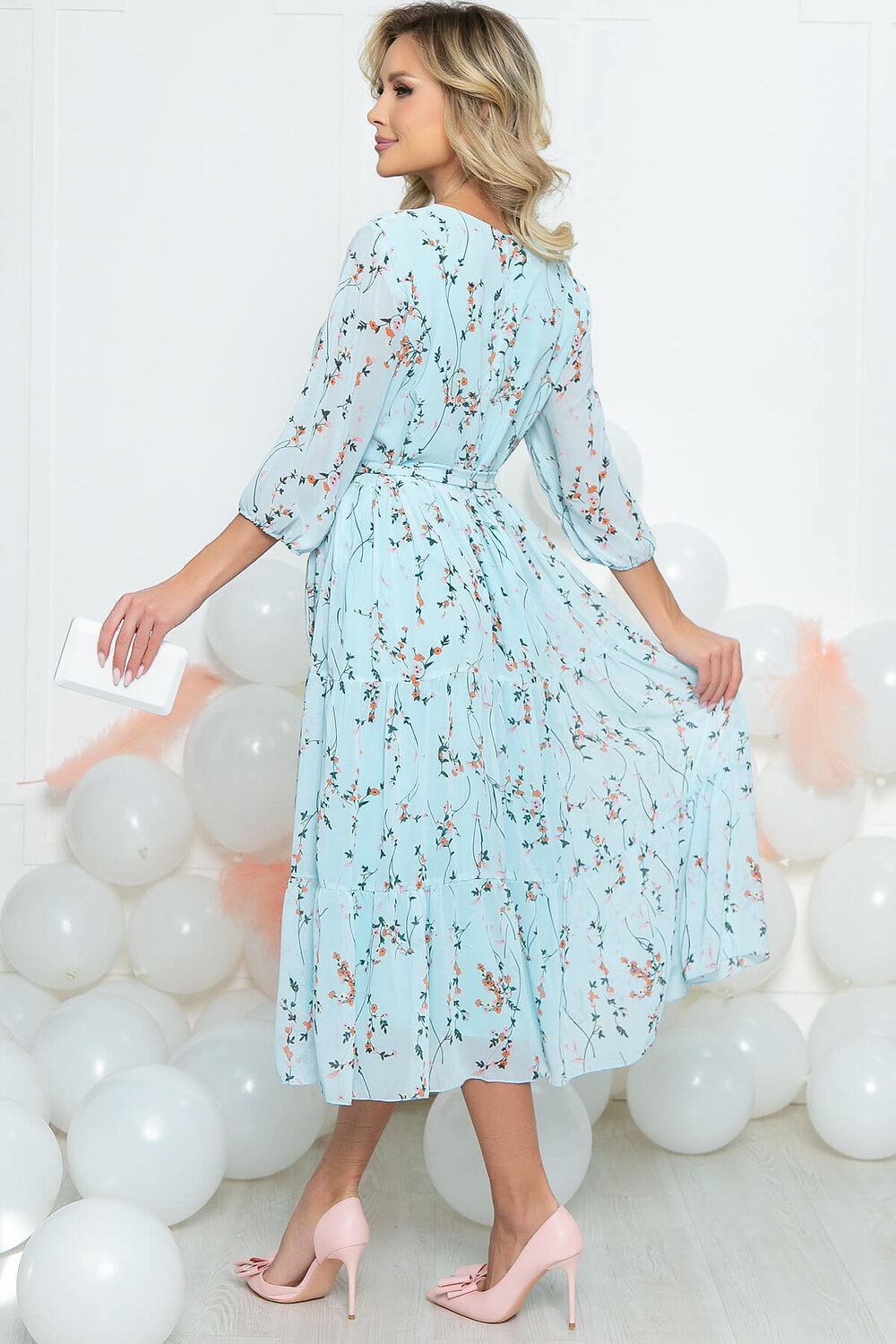 LT Collection Платье 286297 П5462 голубой