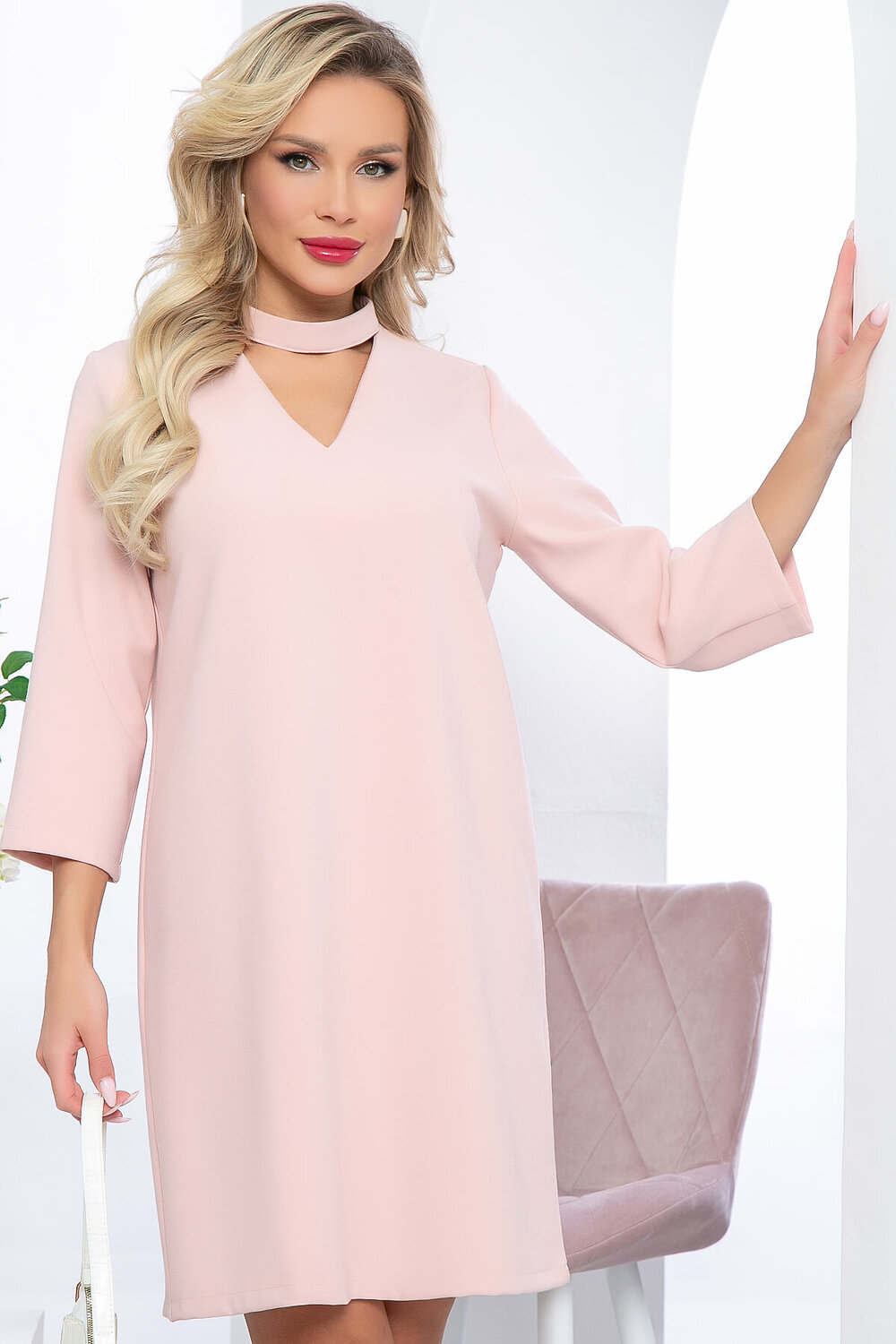 LT Collection Платье 286305 П5452 пудрово-розовый
