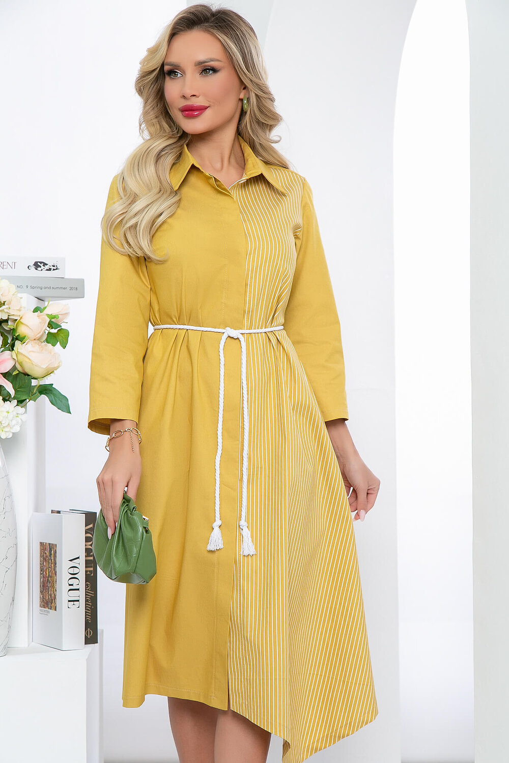 LT Collection Платье 288820 П5418 горчичный