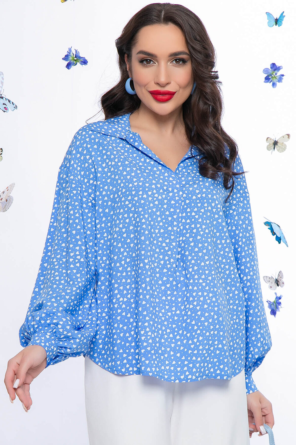 LT Collection Блуза 289515 Б5350 голубой