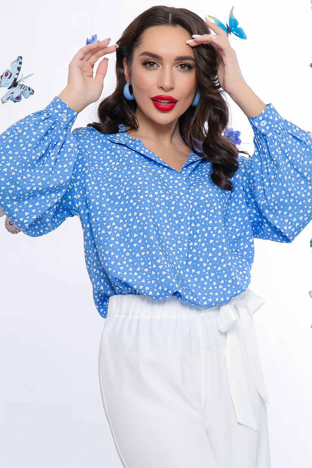 LT Collection Блуза 289515 Б5350 голубой