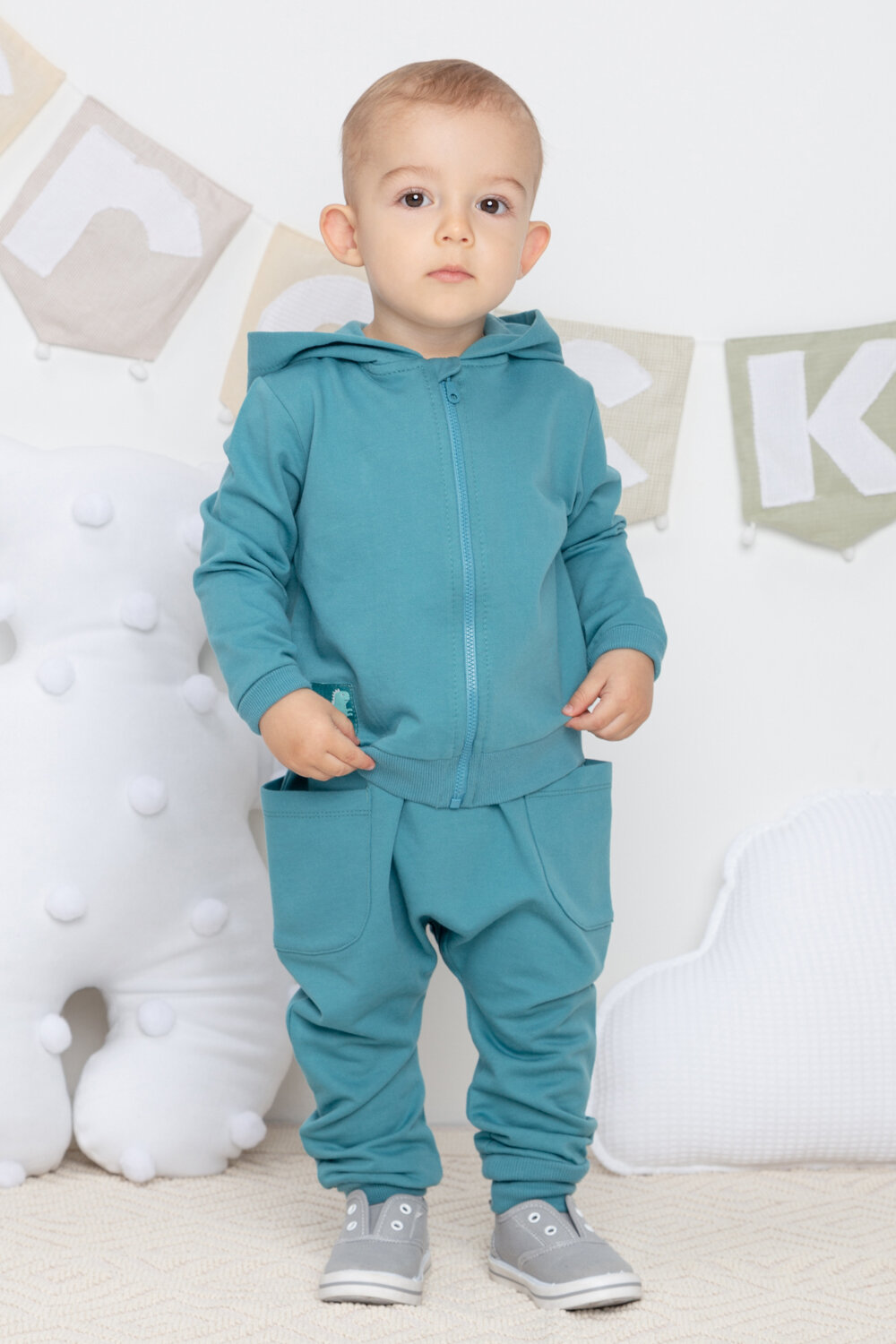 CROCKID Брюки 289589 КР 400527 холодный изумруд