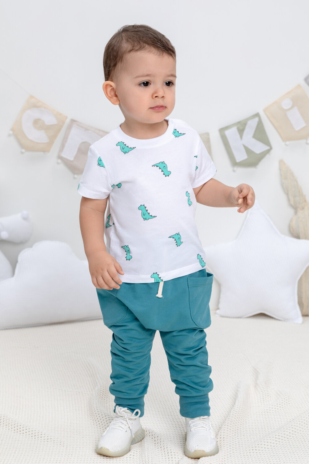 CROCKID Брюки 289589 КР 400527 холодный изумруд