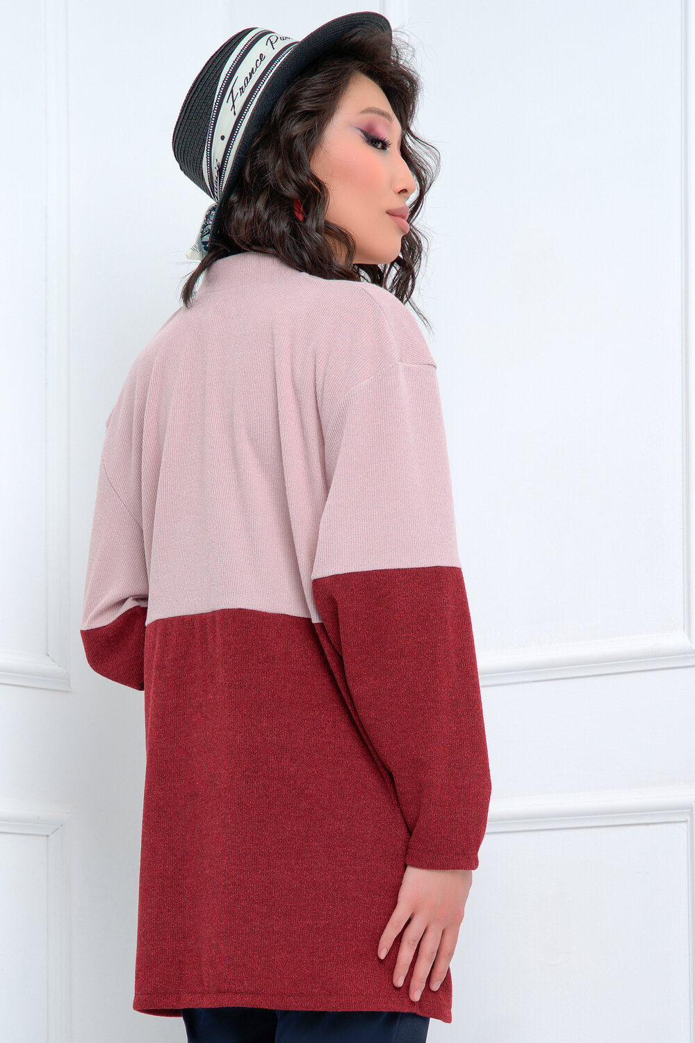 Bellovera Кардиган 289757 44К5044 винный, светло-розовый