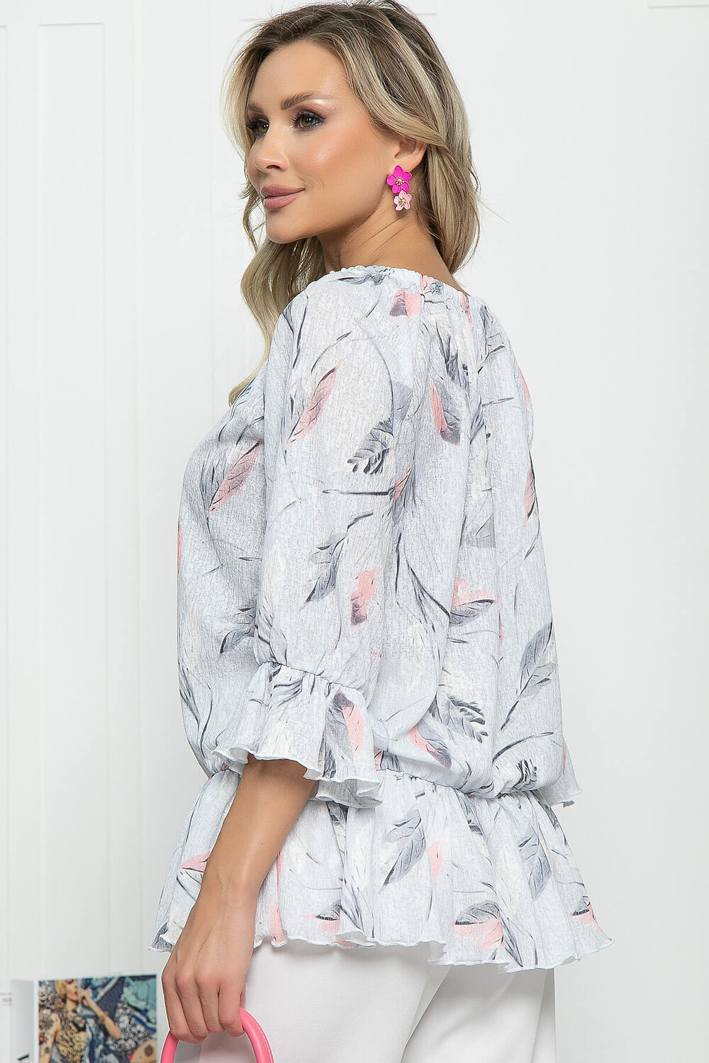 LT Collection Блуза 290719 Б5583 светло-серый
