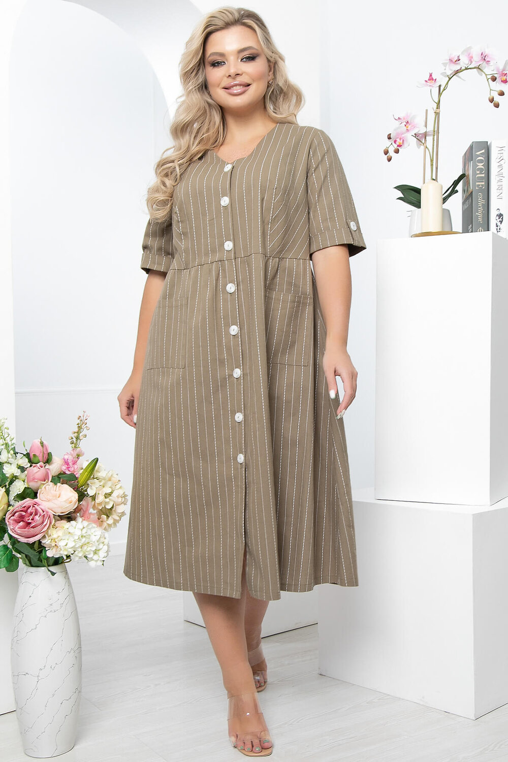 LT Collection Платье 291812 П5557 хаки