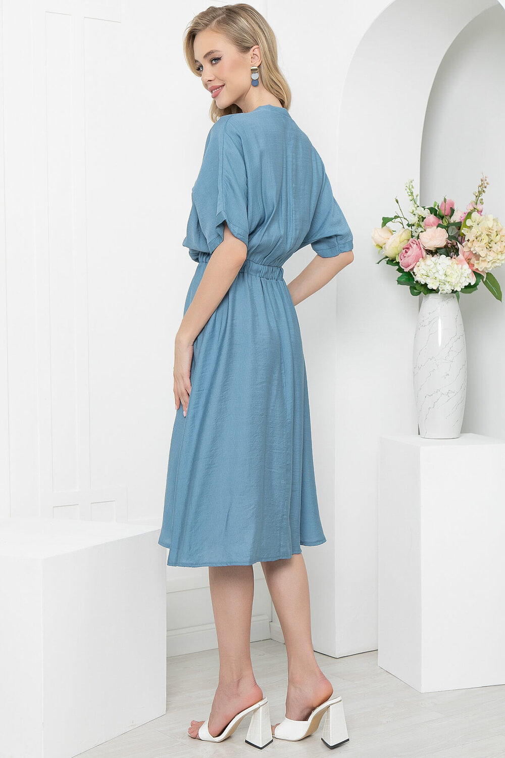 LT Collection Платье 292422 П5592 джинсовый