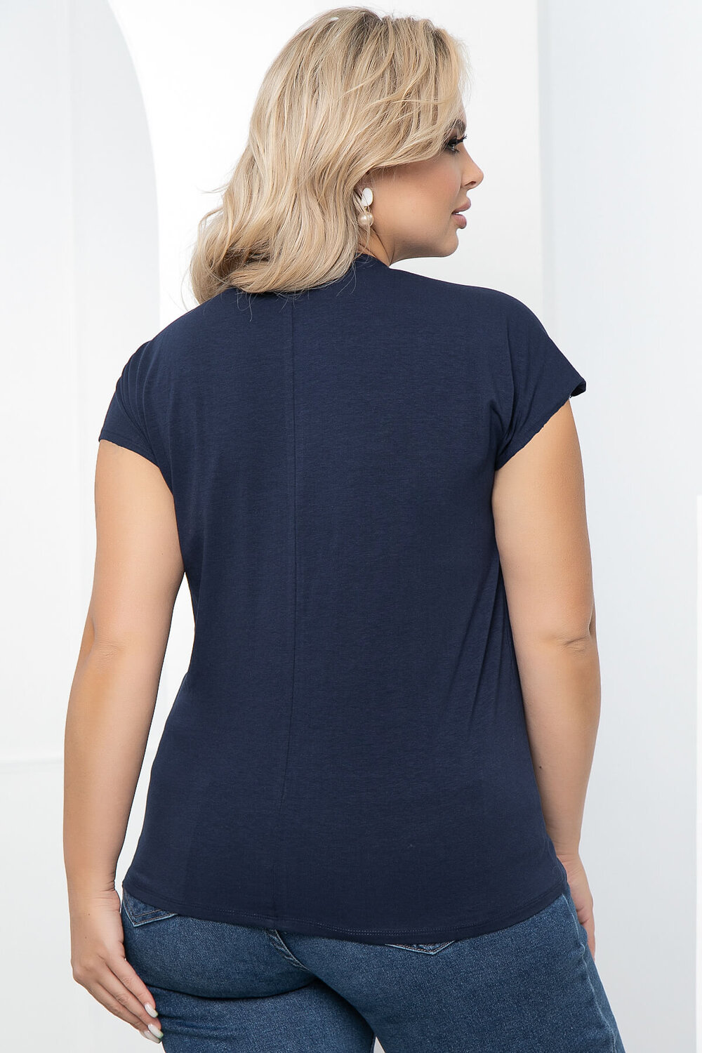 LT Collection Блуза 292433 Б5656 синий