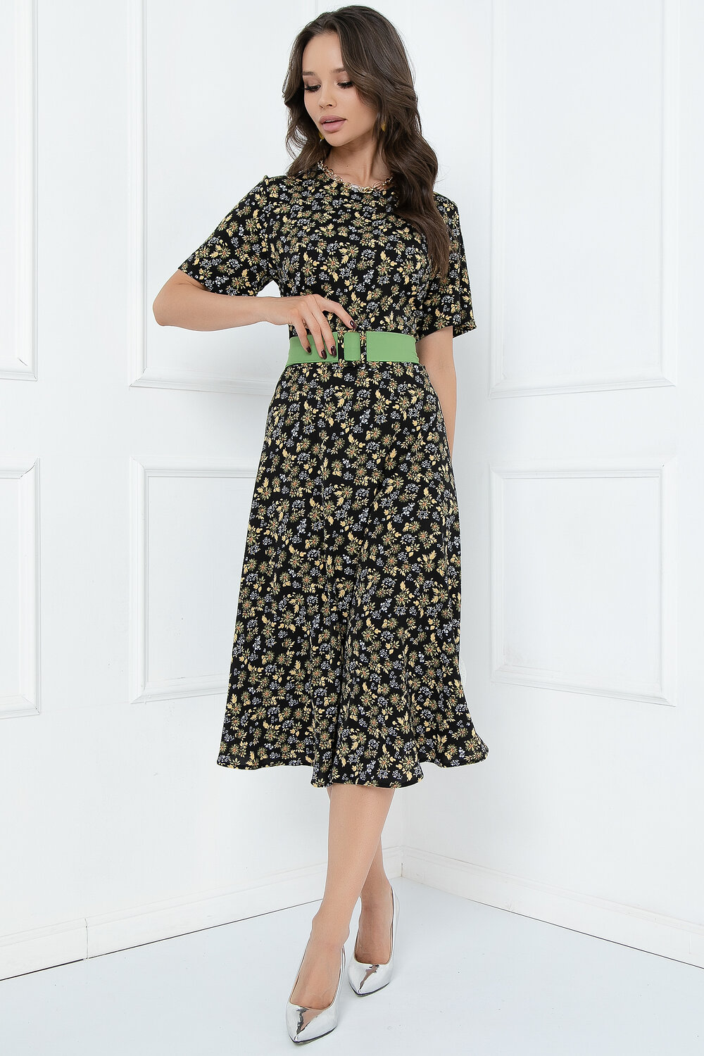 Bellovera Костюм 293556 8КС5129 чёрный, зелёный