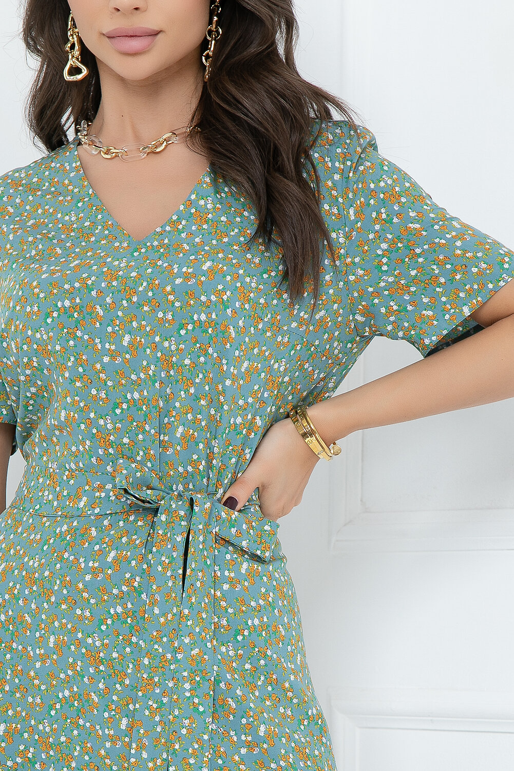 Bellovera Платье 293571 55П5119 зеленый