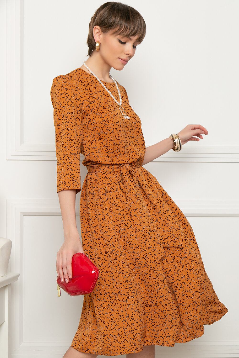Bellovera Платье 293573 4П5116 терракот