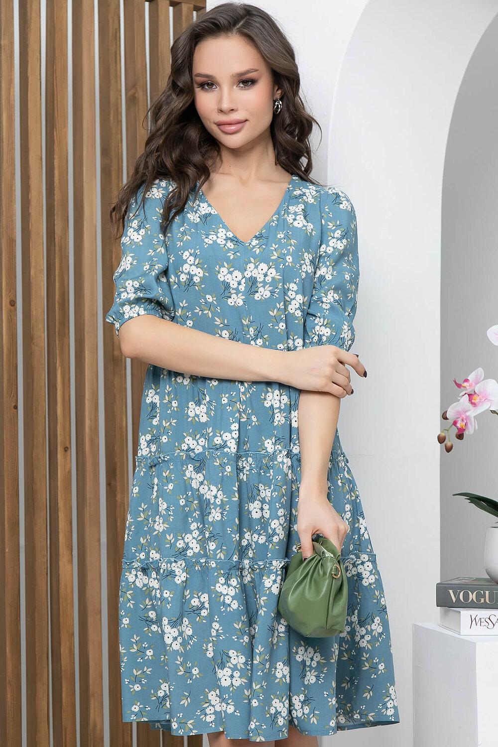 LT Collection Платье 293652 П5665 джинсовый