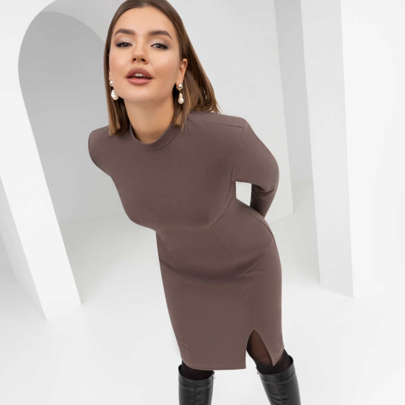 CHARUTTI Платье 295297 7478 коричневый