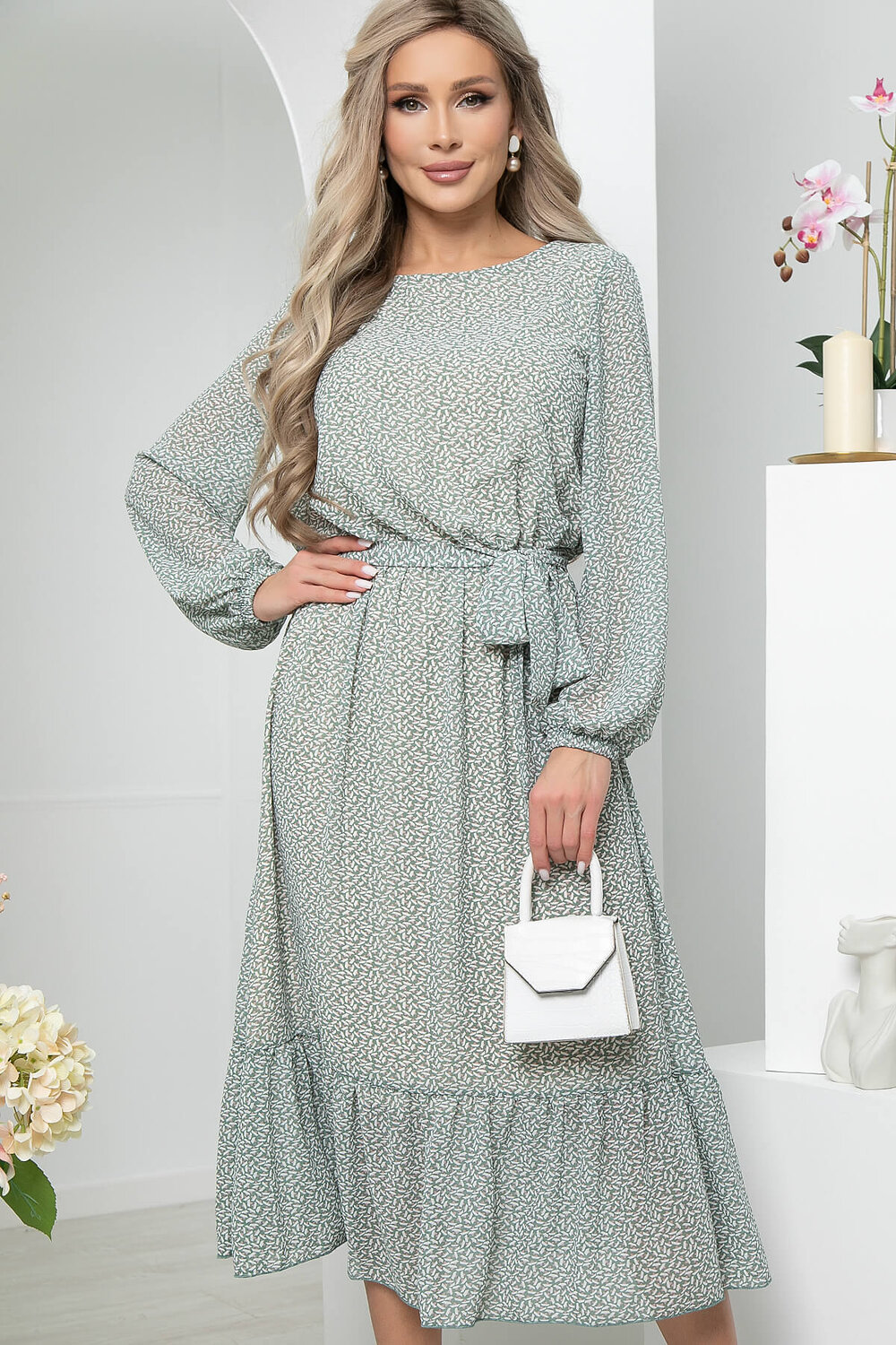 LT Collection Платье 296615 П5774 оливковый