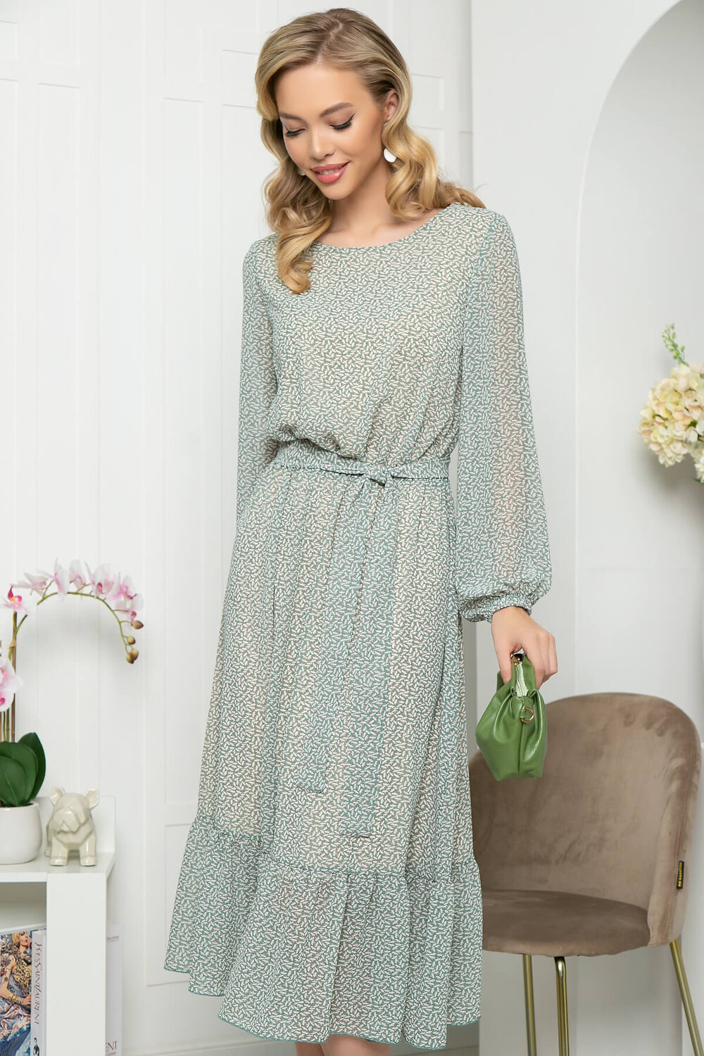 LT Collection Платье 296615 П5774 оливковый