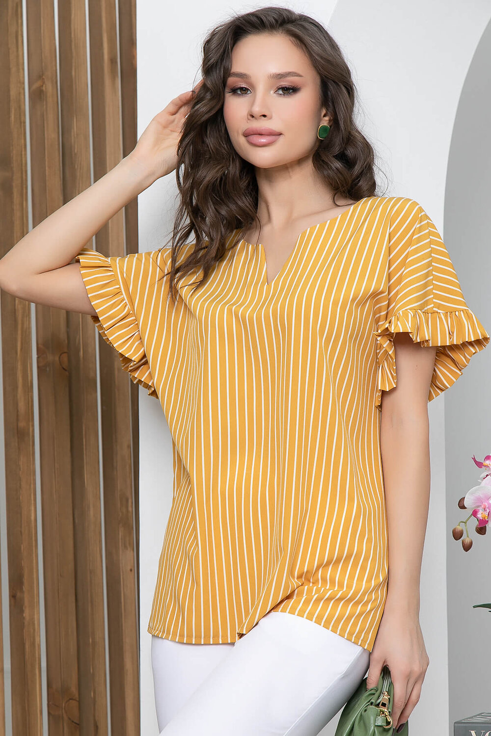 LT Collection Костюм 296622 К5747 горчица, белый